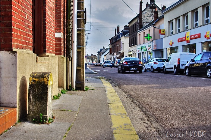 Sotteville - dernière borne kilométrique rue de Paris