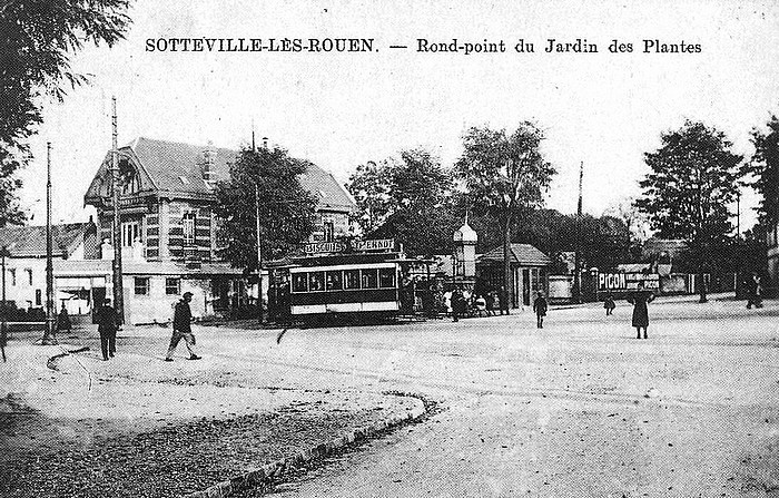 Rond point du jardin des plantes avant 1920
