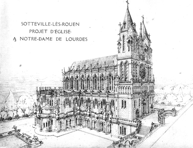 église Notre Dame de Lourdes - Sotteville - Maquette projet
