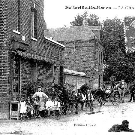 Sotteville angle rues du Madrillet et JB Gilbert