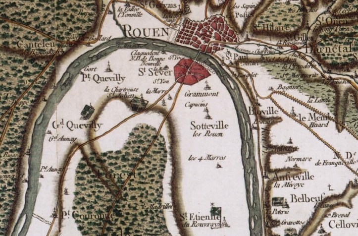 Carte de Cassini - Sotteville-lès-Rouen