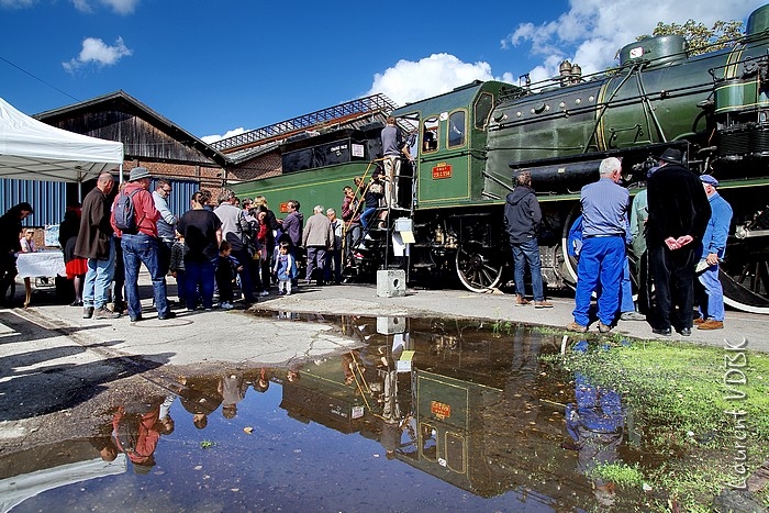La Locomotive à vapeur Pacific 231 G 558 aux Journées du Partimoine 2015