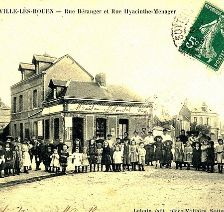 Carte postale Sotteville les Rouen - Carrefour Béranger