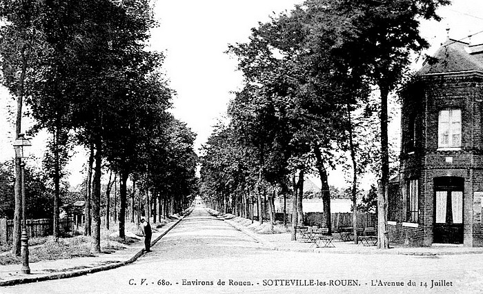 Avenue du 14 juillet angle Jean Jaurès - Sotteville-lès-Rouen