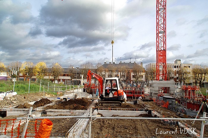 Sotteville, chantier de l'ancienne résidence St Joseph