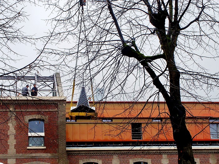 Repose du clocheton du bâtiment Pacific Vapeur du Centre Hospitalier du Bois-Petit - Sotteville-lès-Rouen