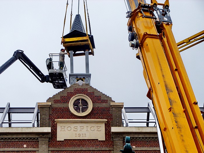 Repose du clocheton du bâtiment Pacific Vapeur du Centre Hospitalier du Bois-Petit - Sotteville-lès-Rouen