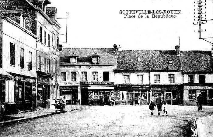Rue Raspail, place de la République - Sotteville-lès-Rouen
