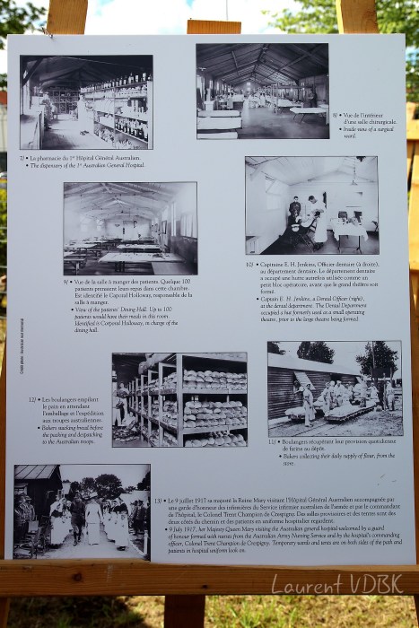 Sotteville-lès-Rouen : L'hippodrome des Bruyères a été transformé en hôpital militaire du Commonwealth (plus précisément australien) pendant la 14-18 il y a 100 ans. Panneaux de commémoration présentés le 30 avril 2016