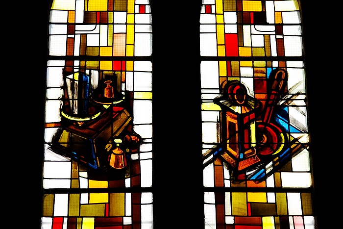 Vitraux église NDAssomption Sotteville-lès-Rouen : Les métiers