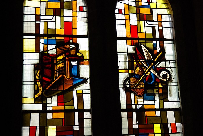 Vitraux église NDAssomption Sotteville-lès-Rouen : Les métiers