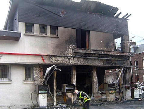 Incendie station service 2007 Sotteville-lès-Rouen
