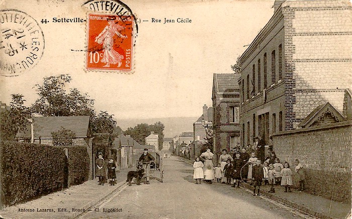 Rue Jean Cécille - Sotteville-lès-Rouen - Carte postale ancienne