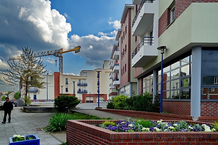 Place Voltaire et rue de la République - Sotteville-lès-Rouen