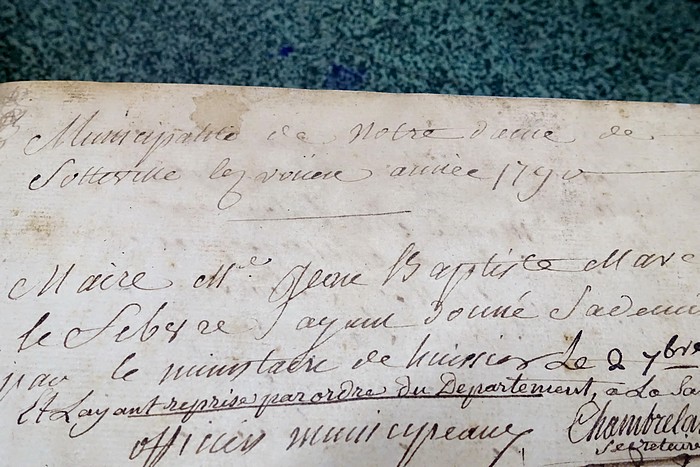 Première page du premier registre municipal - Sotteville-lès-Rouen