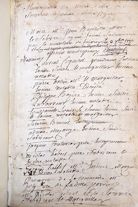 Registre du premier conseil municipal - Sotteville-lès-Rouen