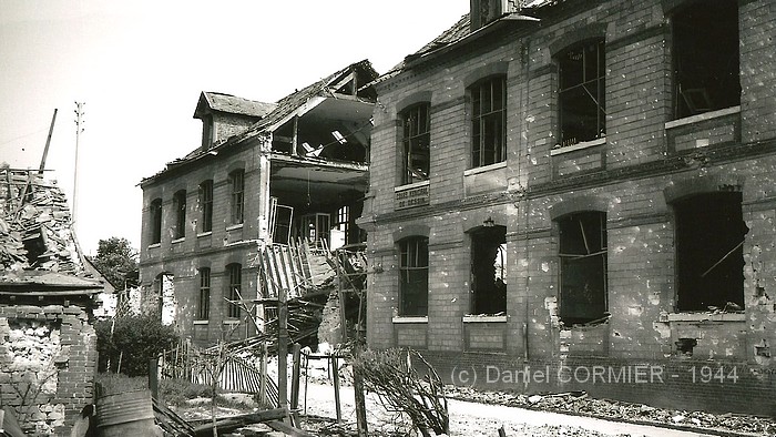 Ecole Renan - Sotteville-lès-Rouen - Bombardement aile de la rue Marion