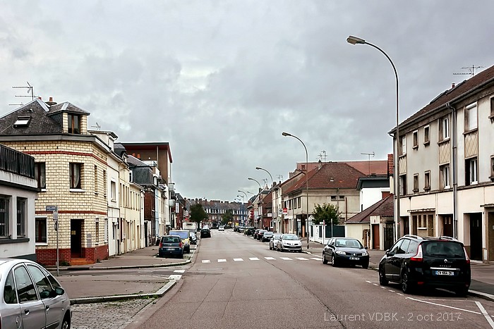 Rue Pierre Corneille, à l'angle de la rue Marc Lefebvre - Sotteville-lès-Rouen
