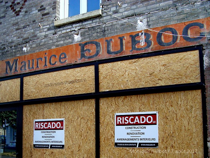Boutique Maurice Duboc - Menuiserie Générale - 102 avenue du 14 juillet - Sotteville-lès-Rouen - Ancienne enseigne peinte