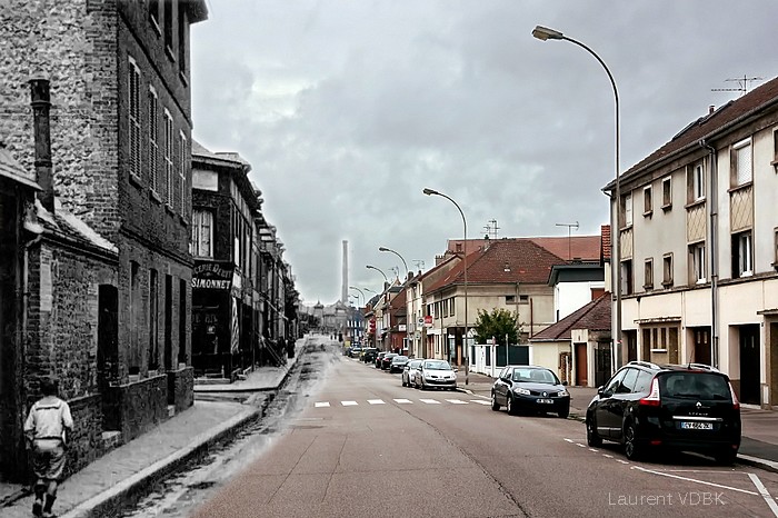 Rue Pierre Corneille, à l'angle de la rue Marc Lefebvre - Sotteville-lès-Rouen