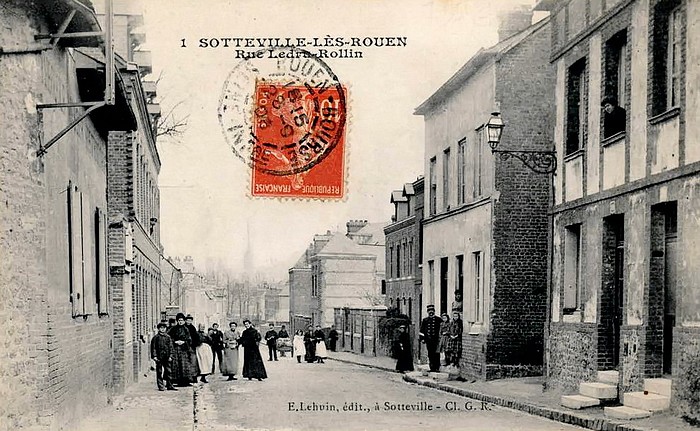Carte postale ancienne de la Rue Ledru-Rollin - Sotteville-lès-Rouen