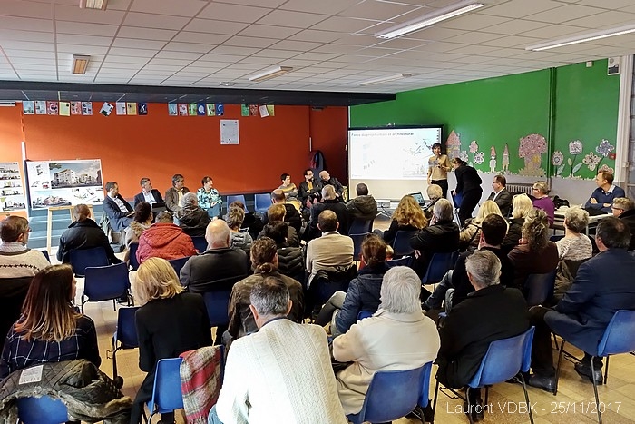 Réunion de présentation du projet immobilier de l'îlot Raspail-Hugo-Boieldieu à Sotteville-lès-Rouen 