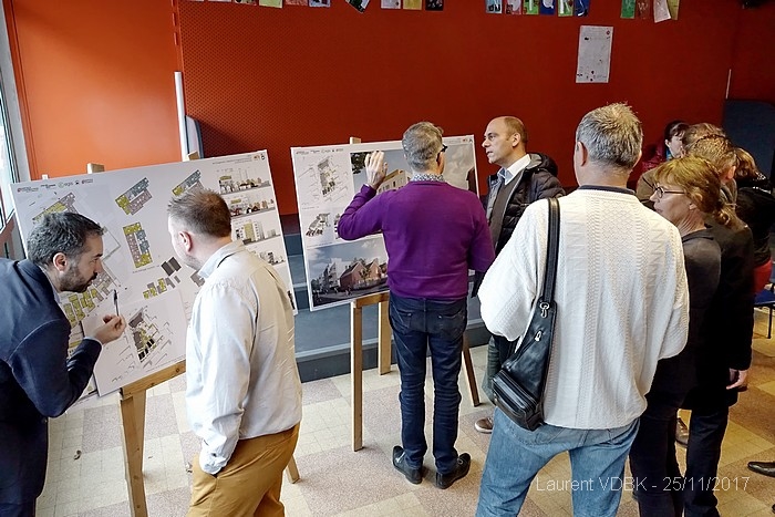 Réunion de présentation du projet immobilier de l'îlot Raspail-Hugo-Boieldieu à Sotteville-lès-Rouen 