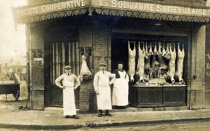 Boucherie de la solidarité sottevillaise à l'angle de rue raspail et de la rue de paris - sotteville-lès-rouen