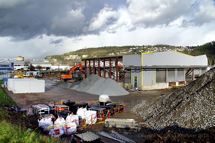 Démolition Sématrans Sotteville-lès-Rouen pour construction d'un Lidl