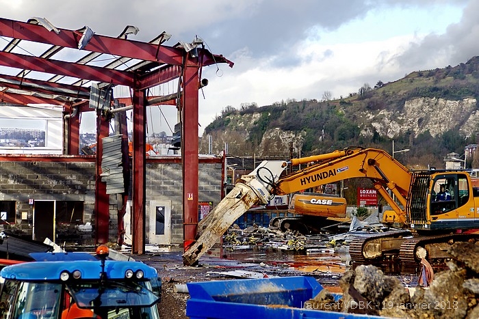 Démolition Sématrans Sotteville-lès-Rouen