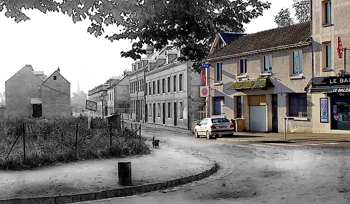 Rue Ledru Rollin - Sotteville-lès-Rouen - Rephotographie photo ancienne