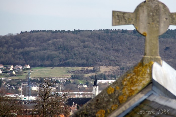  L'église St Vincent de Paul et Bonsecours vus de l'église ND de Lourdes à Sotteville-lès-Rouen