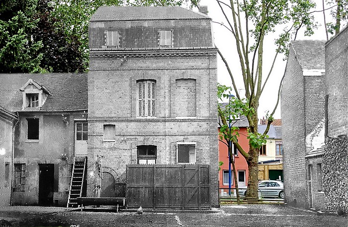 Cour de la ferme Lavacher, rue Raspail - Sotteville-lès-Rouen