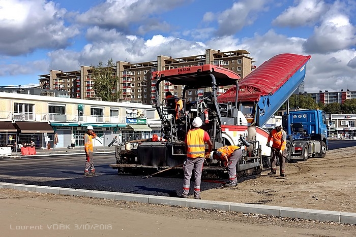 Bitume place de l'hôtel de ville - Sotteville-lès-Rouen