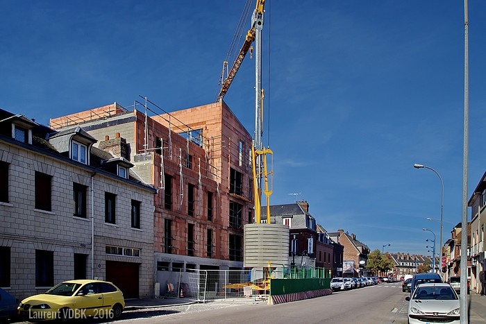 Construction de la Résidence Louise Alcan rue Pierre Corneille à Sotteville-lès-Rouen