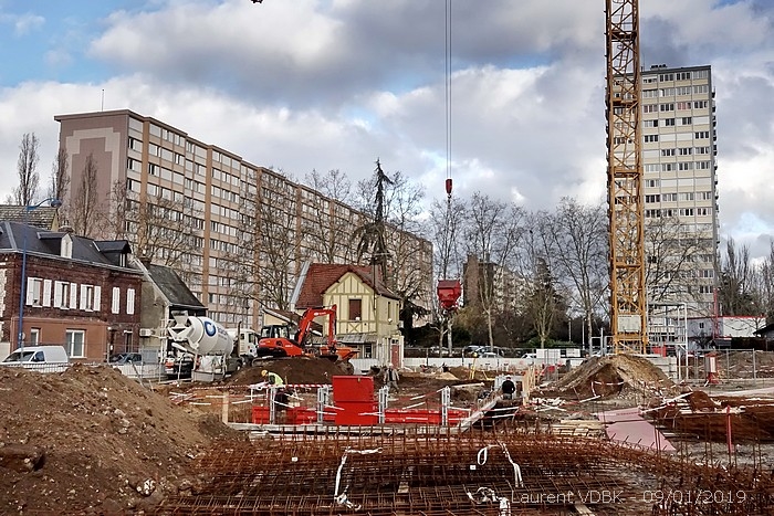 Chantier à Sotteville-lès-Rouen