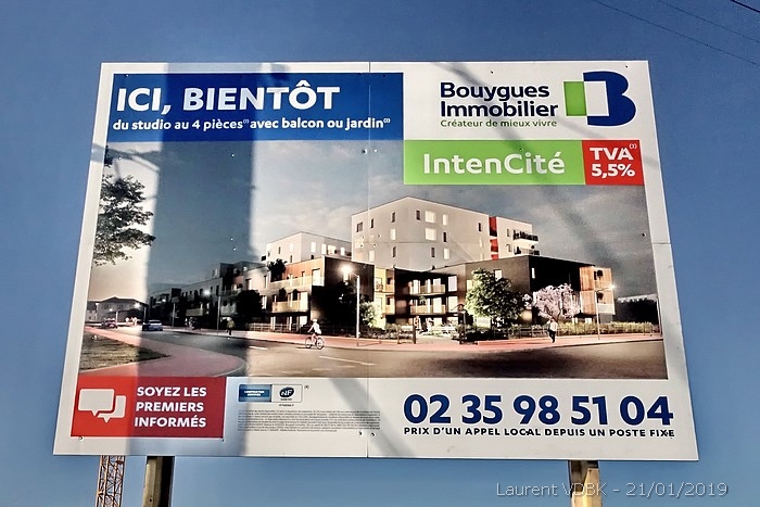 Début de chantier à Sotteville-lès-Rouen