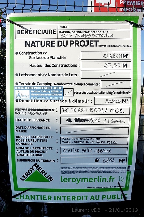 Permis de construire à Sotteville-lès-Rouen