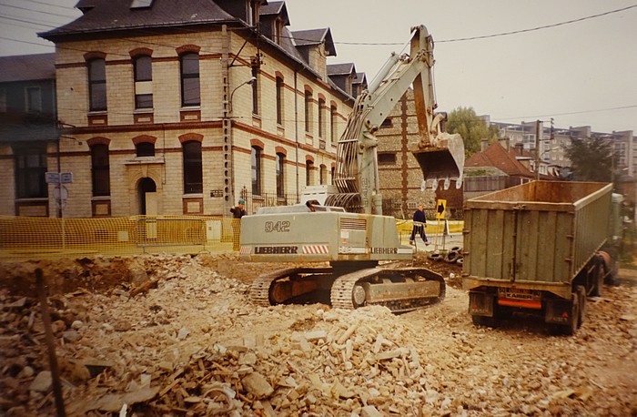 Chantier rue Léon Blum à Sotteville-lès-Rouen