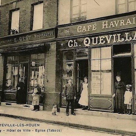 Ancien commerce rue de Paris à Sotteville-lès-Rouen
