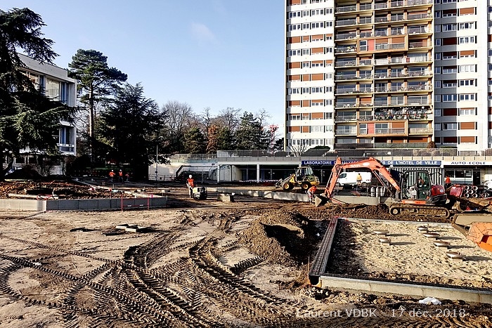 Travaux de rénovation de la place de l'Hôtel de Ville