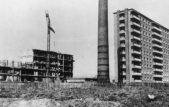 L'immeuble Bourgogne en construction à Sotteville-lès-Rouen