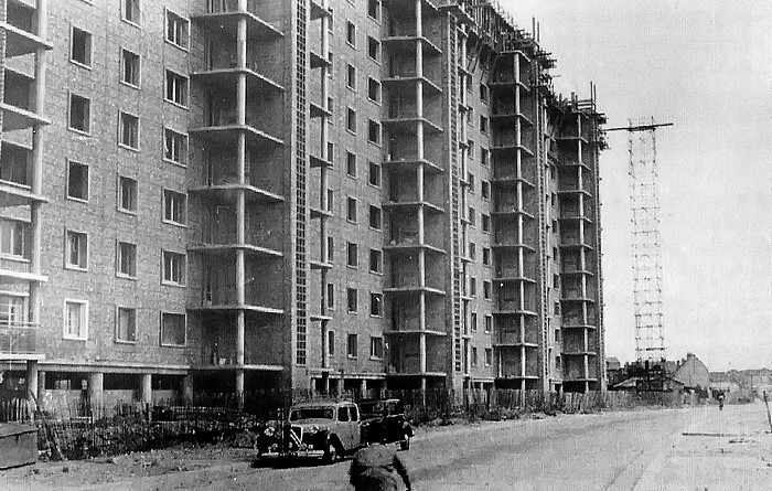L'immeuble Bourgogne en construction à Sotteville-lès-Rouen