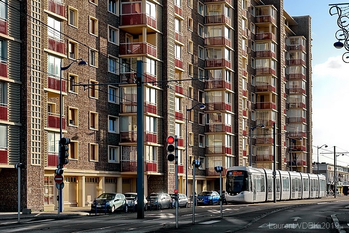 L'immeuble Bourgogne et la rue Garibaldi à Sotteville-lès-Rouen