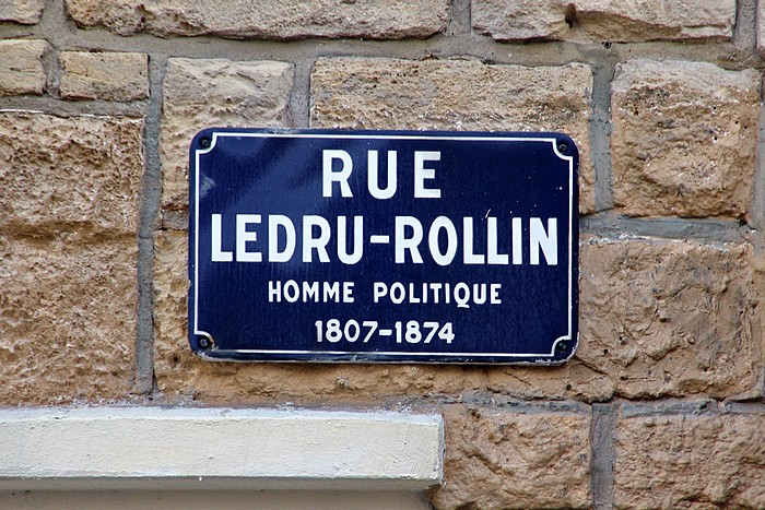 Vieille plaque de rue Ledru-Rollin - Sotteville-lès-Rouen