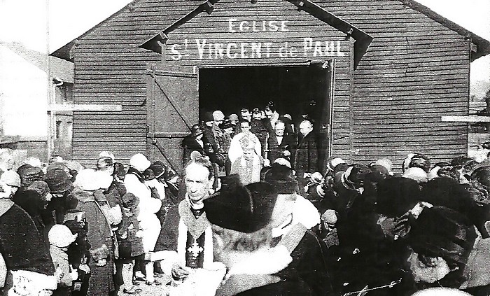 Première pierre église Saint Vincent de Paul