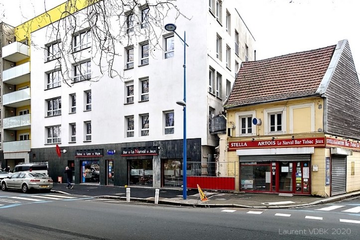 L'ancien et le nouveau bar-tabac Le Narval rue Raspail à Sotteville-lès-Rouen