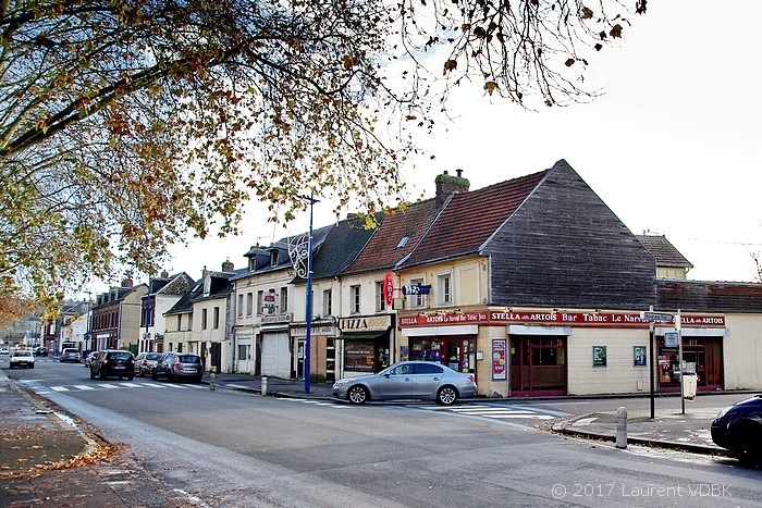 Angle des rues Raspail et Victor Hugo à Sotteville-lès-Rouen (bar le Narval)
