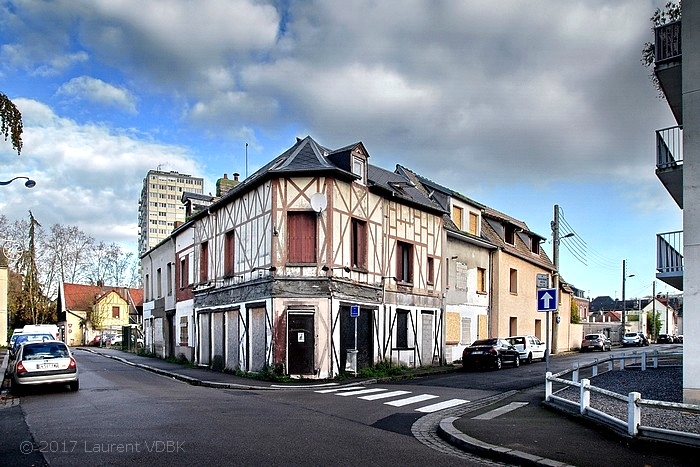 Angle rues Victor Hugo et Boieldieu à Sotteville-lès-Rouen
