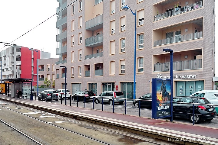 La station de métro Voltaire à Sotteville-lès-Rouen